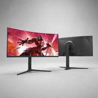 Monitor Curvo de 34 Pulgadas con Alta Frecuencia de Actualización de 180Hz, 1ms, WQHD 3440x1440, Panel 100% DCI-P3 para Simulación de Carreras de Alta Fidelidad
