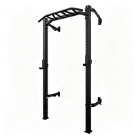 Rack de musculation mural pliable avec barre de traction, équipement multifonctionnel d'entraînement de force pour la maison et la salle de sport intérieure
