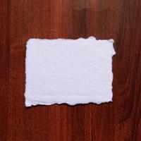 Papier blanc naturel 100% papier chiffon en coton fait à la main pour la fabrication de cartes d'invitation papier artisanal non découpé de haute qualité
