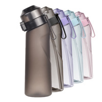 Bouteille d'eau en plastique Tritan sans BPA avec parfum de fruits, aromatisée, pour boisson, avec saveur de cola, bouteille d'eau avec parfum d'air