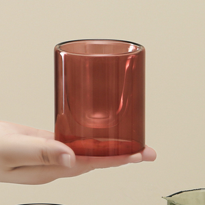 Jars à bougies <span class=keywords><strong>en</strong></span> verre borosilicate à double paroi <span class=keywords><strong>de</strong></span> luxe, vides, colorés, pour la fabrication <span class=keywords><strong>de</strong></span> bougies, pots <span class=keywords><strong>en</strong></span> verre vides, vente <span class=keywords><strong>en</strong></span> gros <span class=keywords><strong>en</strong></span> usine - Product Image 2