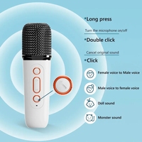Altavoz Portátil Inalámbrico Bluetooth Y1 de Alta Potencia para Karaoke, Resistente al Agua, con Sonido Envolvente Estéreo, Luces RGB y 2 Micrófonos
