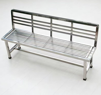 Bancs de parc en acier inoxydable pour l'extérieur, bancs de jardin publics, et bancs pour les zones d'attente sur les terrasses