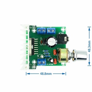 TDA7297 Amplifier Board 48.8x48.3mm Dual <b>Channel</b> 12V Mini Amplifier FE-9720B - Product Image 1