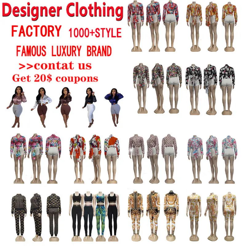 Designer Kleidung berühmte Marken Damen bekleidung zweiteilige Hosen Set Langarm Hoodie mit Jogger Frau plus Größe Damen Sets