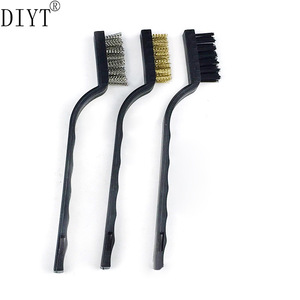 Diyt 3Pc Wire Brush <b>Set</b> Stainless Steel Nylon Copper Bristle Cleaning <b>Tool</b> Hardware Kit - Product Image 2