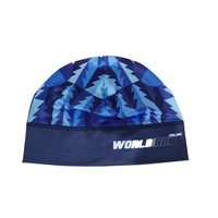 Bonnet en Polyester et Spandex Doublé Satin pour Course à Pied, Chapeau d'Hiver de Sport avec Logo Personnalisé Élastique