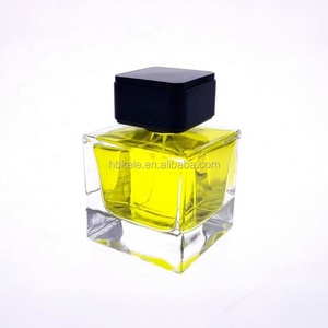 ขวดน้ำหอมแก้วใสทรงสี่เหลี่ยมผืนผ้า ขนาด 50 มล. พร้อมฝาสีดำทรงกลม - Product Image 6