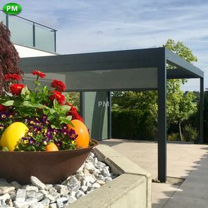 Auvent pliant en béton personnalisé <span class=keywords><strong>de</strong></span> 2 à 20% <span class=keywords><strong>de</strong></span> réduction terrasse ombragée toit rétractable pergola motorisée en aluminium auvent roulant pour magasin - Product Image 3