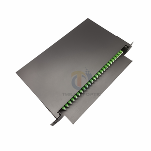 19in 24 Ports 48 core LC <span class=keywords><strong>APC</strong></span> UPC ODF Patchpanel 1U Tiroirs coulissants tiroir à fibre optique panneau de brassage équipement à fibre optique - Product Image 6