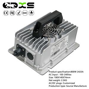 Hochfrequenz Wasserdichtes 800W Ladegerät für Scherenhubtische, Palettenhubwagen, DC 24V25A Blei-Säure 180AH Speicherbatterie - Product Image 3