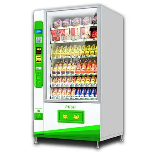 Máquina Expendedora de autoservicio que funciona con monedas, 24 horas, pantalla táctil, Chocolate, dulces, aperitivos y bebidas, máquina expendedora combinada