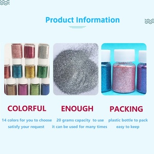 ผงกลิตเตอร์สำหรับงานโรงงาน เนื้อละเอียด สีสันสดใส 12 สี 10 กรัม ผงกลิตเตอร์ใหม่สำหรับเรซิ่นอีพ็อกซี่ เรซิ่นยูวี งานเพ้นท์เล็บ งานเรซิ่น งานฝีมือ - Product Image 4