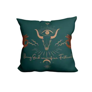 Vente en gros de totem mystérieux personnalisé taie d'oreiller imprimée tendance 45x45 canapé de luxe housse de coussin décorative pour la maison