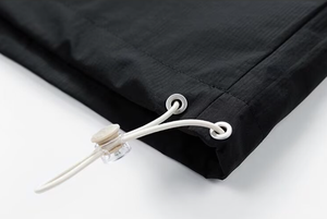 Giacca a vento in misto cotone con mezza zip, stile retrò streetwear, da uomo, vestibilità regolare, collo alto, morbida, leggera, tinta unita, casual. - Product Image 6
