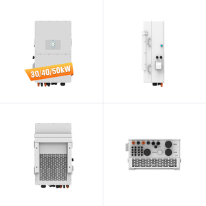 30Kw 40kw 50kw hoàn chỉnh thương mại năng lượng mặt trời hệ thống HV lai ba-giai đoạn biến tần với 40kwh 100kwh 200kwh pin lithium - Product Image 2