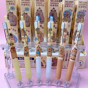 Stylos gel anime Capybara DHF, 24 pièces, encre noire 0,5 mm, écriture fluide, ensemble de stylos mignons <span class=keywords><strong>pour</strong></span> étudiants, fournitures de bureau et scolaires - Product Image 2