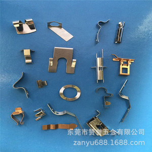 Pièces de connecteur à boucle conductrice en cuivre à ressort en acier inoxydable estampé ZY-074 - Product Image 2