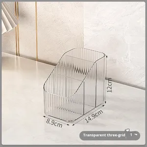 Caja de almacenamiento de brochas de maquillaje acrílico de gama alta, mesa de productos para el cuidado de la piel y lápiz labial con tocador de PP, portalápices de escritorio - Product Image 6
