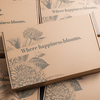 Boîtes rigides en carton ondulé personnalisées, impression de logo, cartons en papier recyclables pour l'emballage des chaussettes, expédition respectueuse de l'environnement
