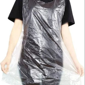 Tablier jetable imperméable unisexe pour hommes et femmes, résistant à l'huile, en plastique PE, emballage individuel - Product Image 1