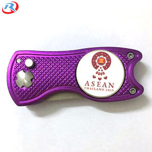 เครื่องมือซ่อมไดวอทสำหรับกอล์ฟโลหะอุปกรณ์ซ่อมกอล์ฟโลโก้ตามสั่ง - Product Image 4