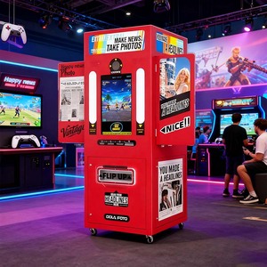 DOLA Newspaper Photo Booth Vending Machine Vintage Korean Printer Selfie Dslr Shell PhotoBooth Vending Machine Remote - Product Image 1