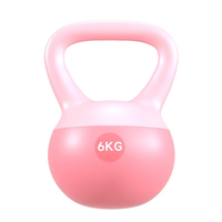 Kettlebell souple et écologique pour entraînement de force à domicile, avec poignée confortable et design anti-choc
