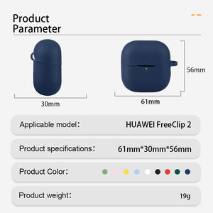 Étui de protection pour casque écouteur étui en silicone pour HUAWEI FreeClip <span class=keywords><strong>2</strong></span>, coque d'écouteurs sans fil TWS, pour airpods Pro Cover - Product Image 3