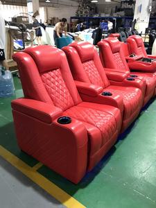 Ensemble de canapé inclinable électrique <span class=keywords><strong>Nice</strong></span> Design Mobilier de cinéma et de théâtre en cuir véritable pour la salle d'école et le cinéma - Product Image 3