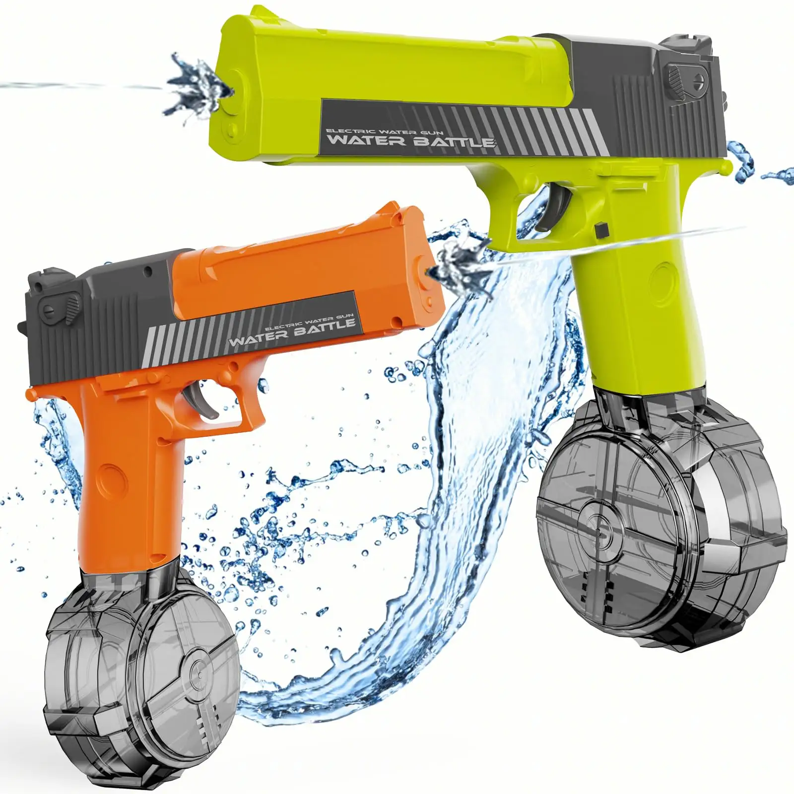 새로운 플라스틱 화재 글록 G6 총 권총 데 아구 아 일렉트릭 전자 자동 전기 물총 장난감