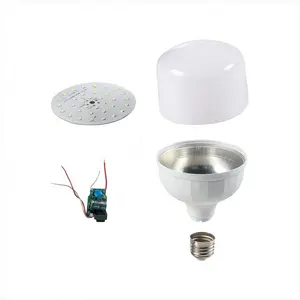 Led Lamp Aluminum Housing Led Chip Skd Led Bulb Raw Material Dob Driver Skd 5W 10W 15 Watt Led Bulb