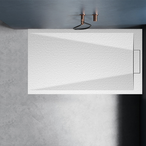 Installation facile Prix usine Pierre artificielle extra plate sur pied receveur de bain beige italien receveur de <span class=keywords><strong>douche</strong></span> pour porte de <span class=keywords><strong>douche</strong></span> s - Product Image 5