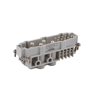 Conectores de Latón Macho/Hembra de Alta Resistencia, Módulos Insertables con Tornillo, IP67, 690V, 35A, Serie HSB Automotriz