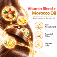 Capsules de sérum vitaminé pour cheveux à l'huile de maroc, soin capillaire nourrissant quotidien pour une brillance lisse, marque privée OEM ODM Grossiste