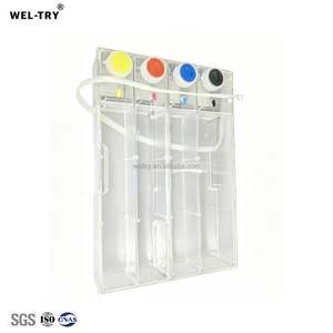 WEL-TRY 1000ML 4 Couleurs Bouteilles <span class=keywords><strong>CISS</strong></span> Externes Haute Capacité pour <span class=keywords><strong>HP</strong></span> <span class=keywords><strong>PageWide</strong></span> <span class=keywords><strong>Pro</strong></span> MFP <span class=keywords><strong>477DW</strong></span>/552DW/577DW/352DW Directement de l'usine - Product Image 3