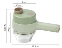 Multifunctionele Automatische Draadloze 4 In 1 Handheld Ui Chili Vlees Stamper Keukengereedschap Groentesnijder Chope
