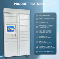 Youbai Armoire de rangement extérieure intelligente et intelligente en acier avec serrure électronique Casiers de rangement en métal pour la livraison de colis pour le bureau
