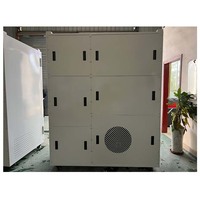 Kiosque commercial de vente de glaçons 180-450 kg par jour, paiement en espèces, cartes de crédit et jetons, avec ensachage automatique et distribution en vrac