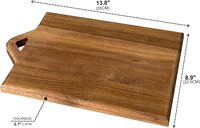 Planche à découper de cuisine personnalisable directe d'usine planche à découper en bois durable avec poignée pour la cuisine et l'artisanat du bois