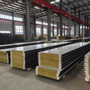 Panneau mural en laine de roche ignifuge de qualité A1, solution d'ingénierie <span class=keywords><strong>anti</strong></span>-corrosion AZ150, 75 mm, pour la base de Trinité-et-Tobago - Product Image 6