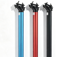 Tige de Selle de Vélo de Montagne en Alliage d'Aluminium Usinée CNC sur Mesure, Plusieurs Tailles (27.2, 30.9, 31.6mm), Accessoires de Remplacement pour Vélo