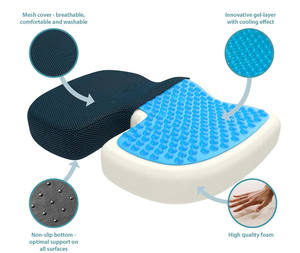 Hot Custom <b>Car</b> Seat <b>Cushion</b> Comfortable and Breathable Office Memory Foam Seat Black Seat <b>Cushion</b> - Product Image 2