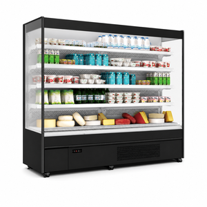 <span class=keywords><strong>Réfrigérateur</strong></span> commercial multi-étagères à vitrine ouverte, refroidissement par air, pour supermarché, refroidisseur de produits laitiers, <span class=keywords><strong>réfrigérateur</strong></span> à emporter - Product Image 1