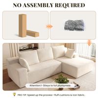 2026 Neues Modernes Modulares Sektional-Cloud-Sofa Übergroßes Knochenloses Komprimiertes Sofa Wohnzimmermöbel