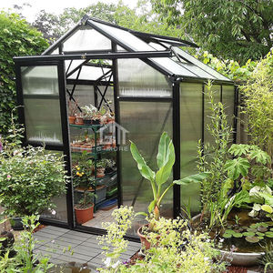 Serre en verre G-MORE, prix <span class=keywords><strong>d</strong></span>'usine, quatre saisons, véranda en aluminium, véranda <span class=keywords><strong>d</strong></span>'<span class=keywords><strong>hiver</strong></span>, <span class=keywords><strong>jardin</strong></span> extérieur, serre en verre 6'x6' - Product Image 5