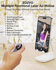 ZOZVO Black Wiederauf ladbarer 2.4G Wireless Air Mouse PPT Presenter für PC/iOS/Android Fernbedienung für - Product Image 2