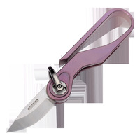 Couteau de défense personnel portable, en alliage de titane M390, multi-usages, durable, très vendu, pour camping, porte-clés, pendentif, EDC