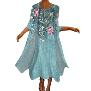 Casual Cardigan Slim 3/4 Sleeve Women's 2 Pieces <b>Set</b> Clothing Fashion - Product Image 1