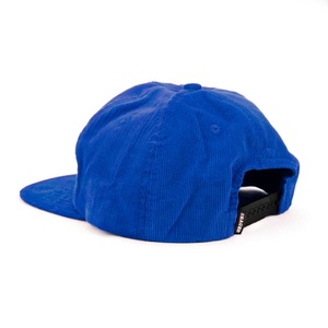 Gorra Snapback con Logotipo Bordado Personalizado, Gorra de Pana Azul para Hombre, Sin Estructura - Product Image 3